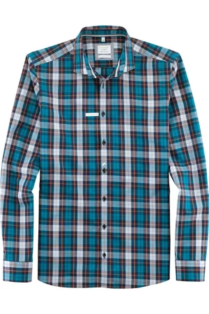 Olymp Level Five Smart Casual Overhemd , Ruit