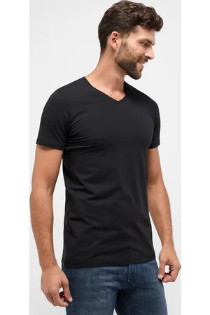 ETERNA T-Shirt V-hals , Effen