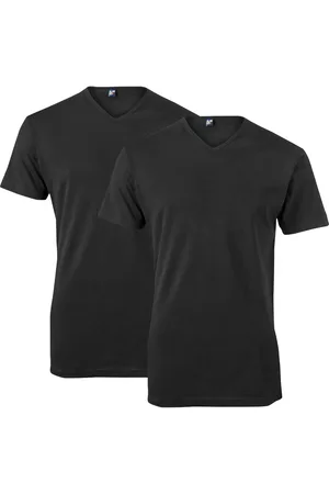 Alan Red T-Shirt V-hals Dubbel pak , Effen