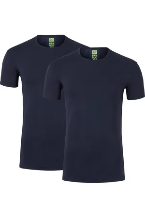 Alan Red T-Shirt ronde hals , Effen