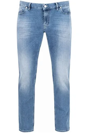 Alberto Dual FX Denim Broek , Effen