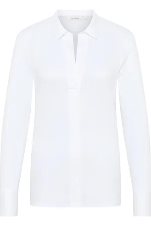 ETERNA Jersey blouse , Effen