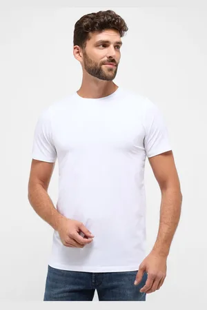 ETERNA T-Shirt ronde hals , Effen