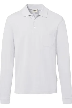 HAKRO Poloshirt lange mouw , Effen