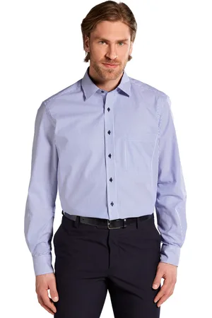 ETERNA Business overhemd Comfort Fit wijde fit gestreept katoen