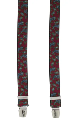 Lindenmann Bretels bordeaux paisley