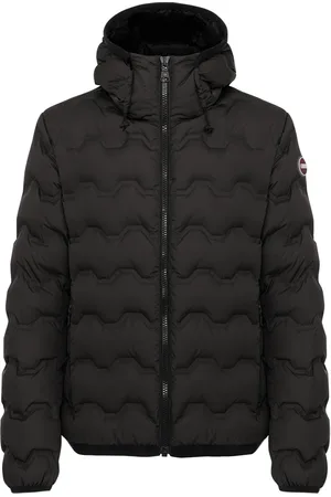 Colmar Korte tussenjas effen rits slim fit met capuchon