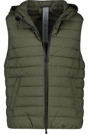 PEOPLE OF SHIBUYA Bodywarmer normale fit synthetisch effen rits