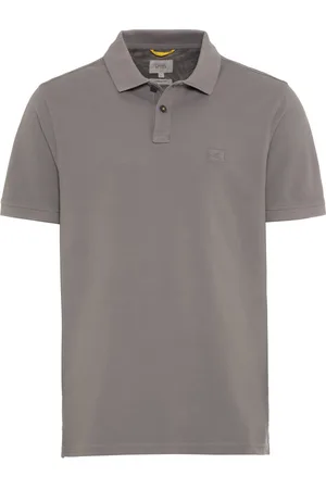 Camel Active Polo wijde fit effen katoen 2 knoops