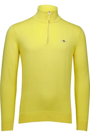 GANT Katoenen half zip trui effen