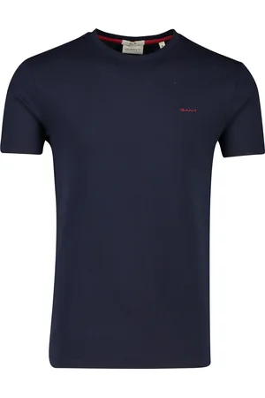 GANT T-shirt katoen effen rood logo