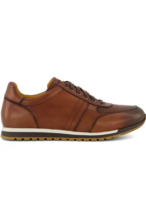 Magnanni Bruine sneaker leer veters