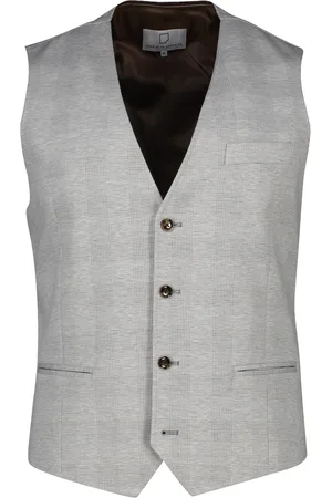 Born with Appetite Gilet normale fit geruit