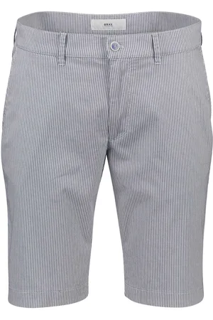 Brax Bermuda strepen wit Modern Fit