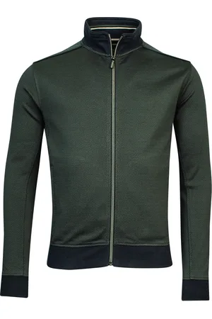 Baileys Vest rits donkerblauwe details effen