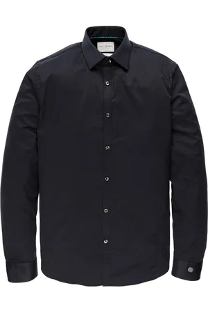 Cast Iron Slim fit overhemd effen katoen
