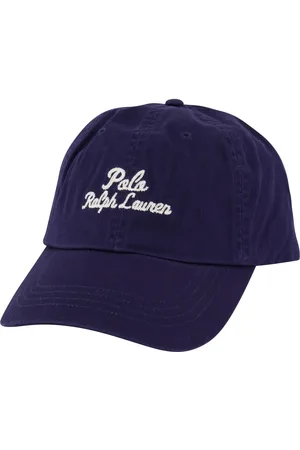 Ralph Lauren Cap effen katoen witte tekst