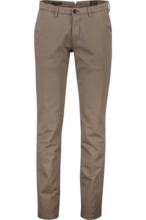 Atelier Gardeur Slim fit Subway chino katoen donkerbruin