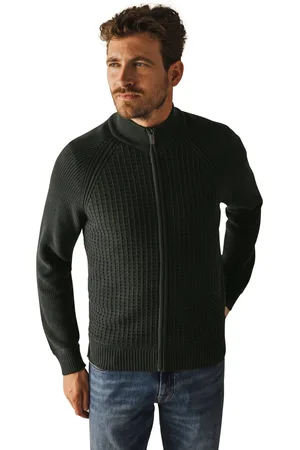 State of art Vest effen katoen rits wijde fit