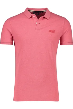 Superdry Katoenen polo gemêleerd slim fit