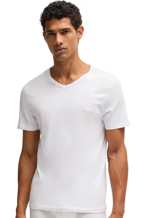 HUGO BOSS T-shirt effen v hals katoen 3 pack