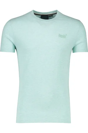 Superdry Ronde hals katoenen t-shirt gemeleerd
