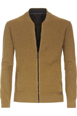 Casa Moda Heren vest geel melange