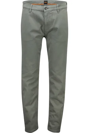 HUGO BOSS Boss Orange Tapered Fit chino /groen katoen