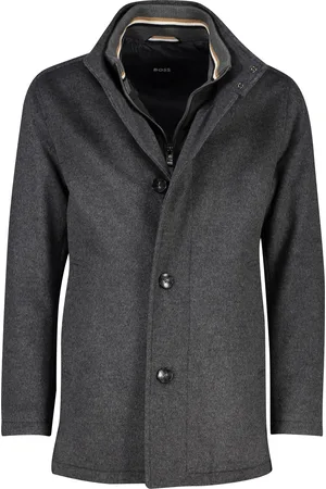 HUGO BOSS Black Coxtan winterjas gemêleerd normale fit wol