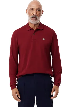 Lacoste Polo effen katoen wijde fit
