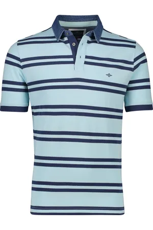 Baileys Poloshirt normale fit met strepen katoen