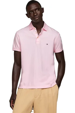 Tommy Hilfiger Polo lichtroze Slim Fit