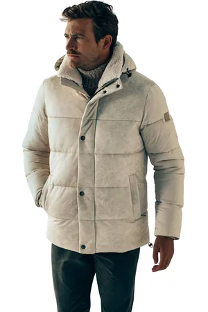 State of art Winterjas wijde fit polyester effen rits + knoop