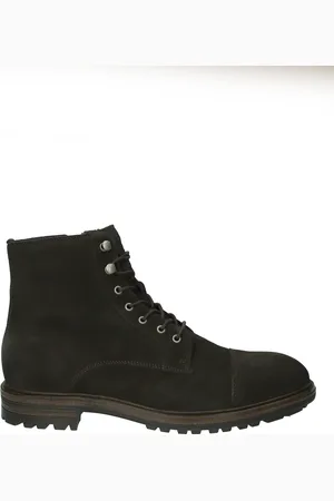 Blackstone Hoge bruine schoenen van leer
