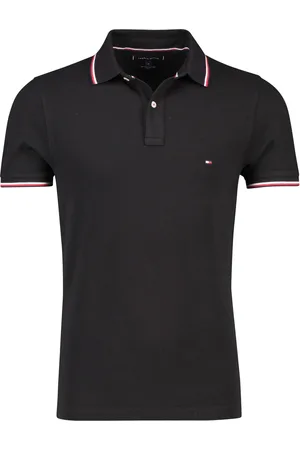 Tommy Hilfiger Zwarte polo Big&Tall Slim Fit