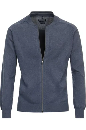 Casa Moda Vest katoen wijde fit