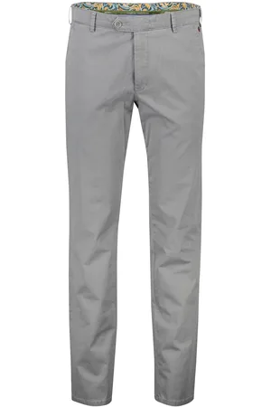 Meyer Katoenen pantalon perfect fit Bonn gemêleerd