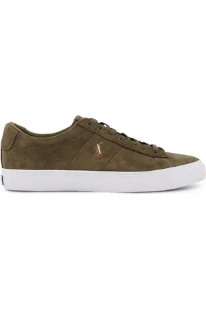 Ralph Lauren Lage sneakers sneakers effen leer