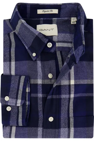 GANT Casual overhemd heren regular fit geruit katoen