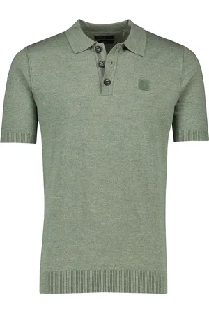 Butcher of Blue Gemêleerd polo katoen Clifden