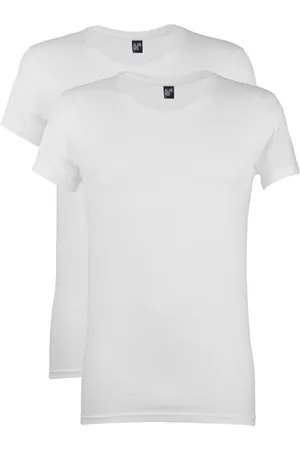 Alan Red T-shirt effen katoen James 2-pack