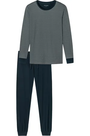 Schiesser Pyjama geprint katoen ronde hals