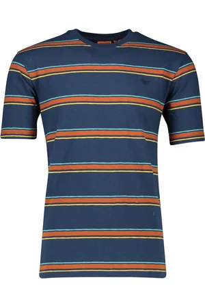 Superdry T-shirt oranje gestreept gestreept katoen