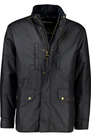 Barbour Parka waxjas blauw waterdicht katoen