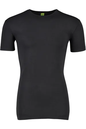 Alan Red T-shirt effen katoen ronde hals Bilbao