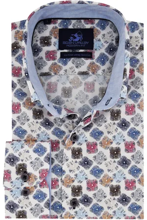 Eden Valley Casual overhemd normale fit geprint