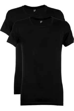 Alan Red James t-shirt effen katoen 2-pack