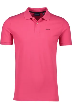 GANT Polo effen katoen wijde fit 2-knoops