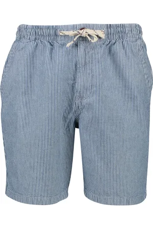 Superdry Korte broek elastische band gestreept katoen