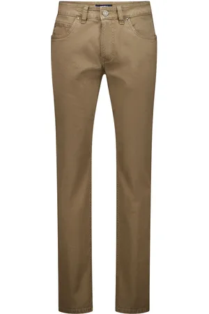 Atelier Gardeur Jeans zandbeige Bill effen katoen